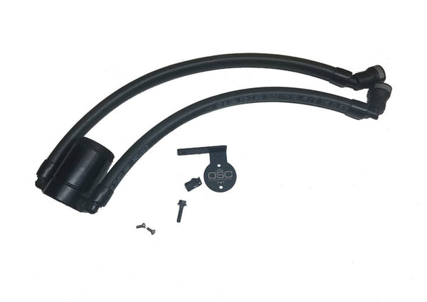 J&L 3036P-B Oil Separator 3.0 - Passenger Side - Black Anodized