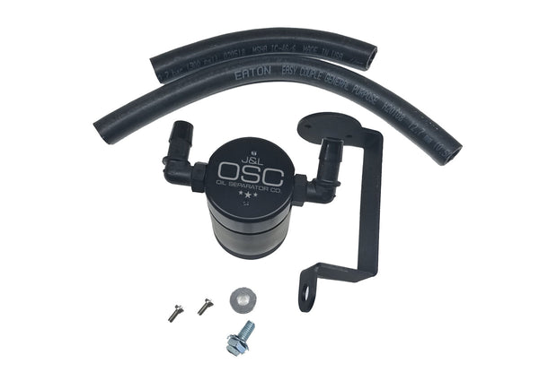 J&L 3061P-B Oil Separator 3.0 - Passenger Side - Black Anodized