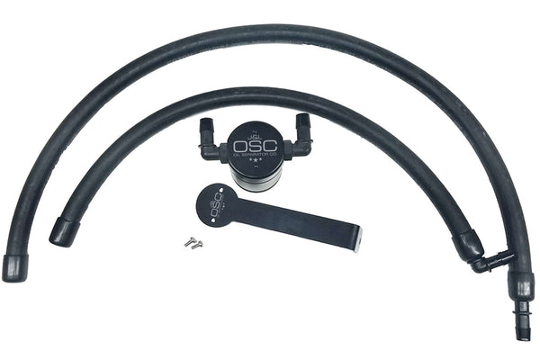 J&L 3065P-B Oil Separator 3.0 - Passenger Side - Black Anodized