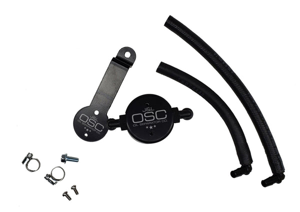 J&L 3104D-B Oil Separator 3.0 - Driver Side - Black Anodized