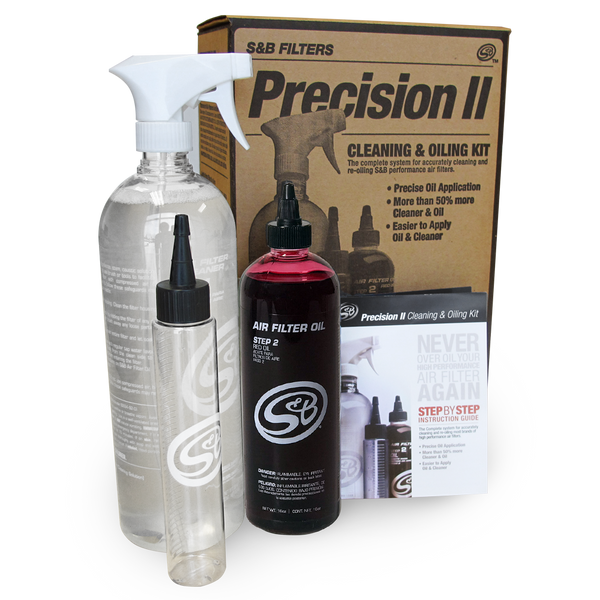 S&B Filters 88-0008 Precision II: Cleaning & Oil Kit - Red Oil