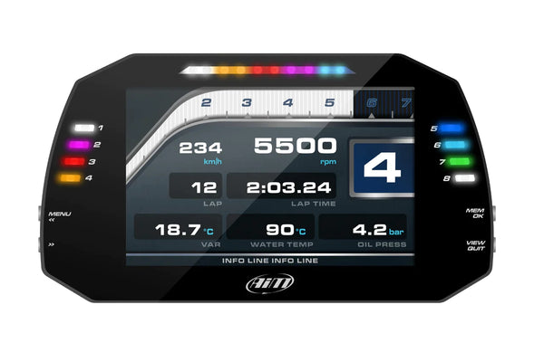 AiM Sports MXG 1.2 Large Color TFT Dash and Data Logger