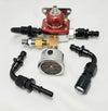 Dfuser Motorsports Adjustable Fuel Pressure Regulator with Test Port & Gauge